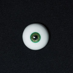 Chloe's 16/6mm  plaster eyes  with  emerald green  pupil